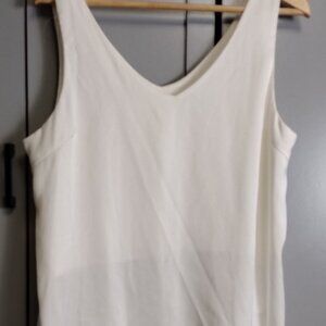 Ekouaer Women's Satin V-Neck Cami Tank Top – Lightweight, Luxurious & Breathable